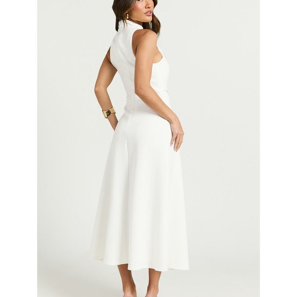 NWT REVOLVE Australia SHOWPO Macy midi dress white US 6 - Picture 5 of 9